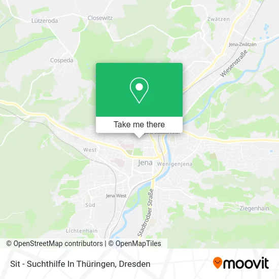 Карта Sit - Suchthilfe In Thüringen