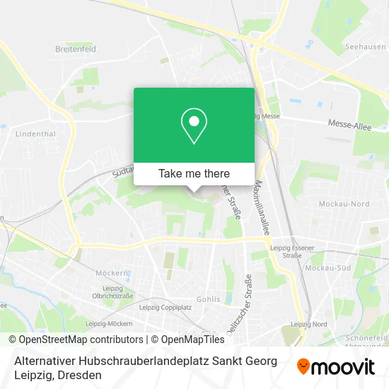 Карта Alternativer Hubschrauberlandeplatz Sankt Georg Leipzig