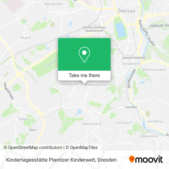 Карта Kindertagesstätte Planitzer Kinderwelt