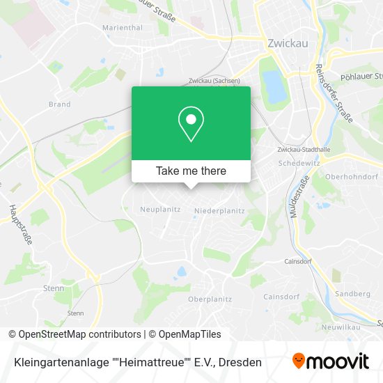 Карта Kleingartenanlage ""Heimattreue"" E.V.