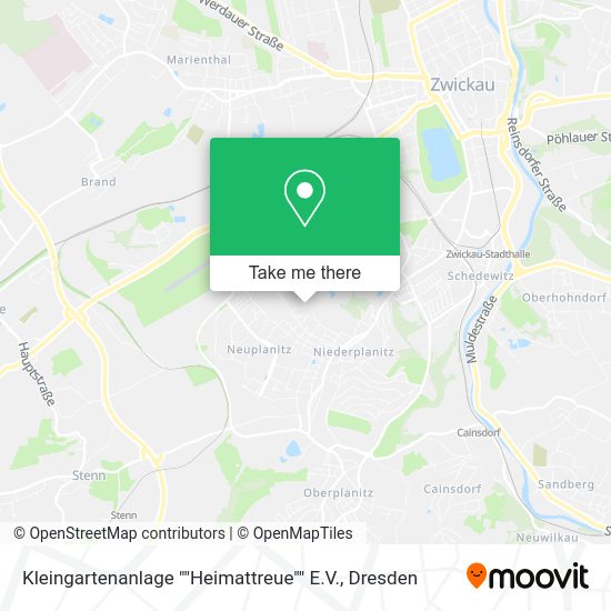 Карта Kleingartenanlage ""Heimattreue"" E.V.
