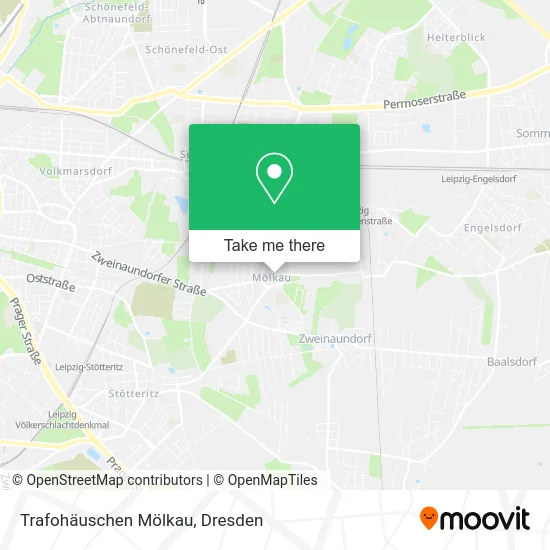 Карта Trafohäuschen Mölkau