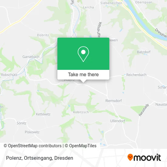 Карта Polenz, Ortseingang