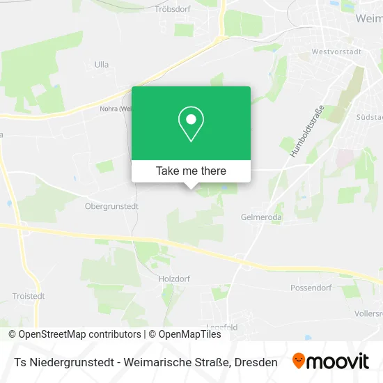 Карта Ts Niedergrunstedt - Weimarische Straße