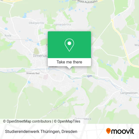 Карта Studierendenwerk Thüringen