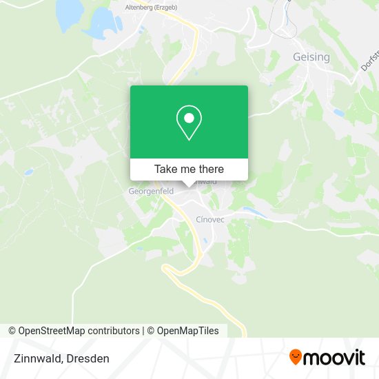 Карта Zinnwald