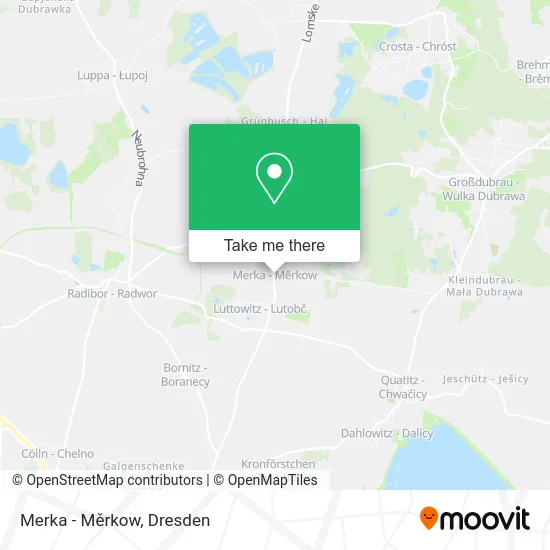 Карта Merka - Měrkow