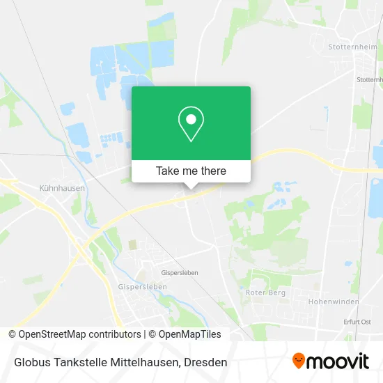 Карта Globus Tankstelle Mittelhausen