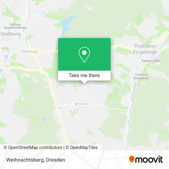 Карта Weihnachtsberg