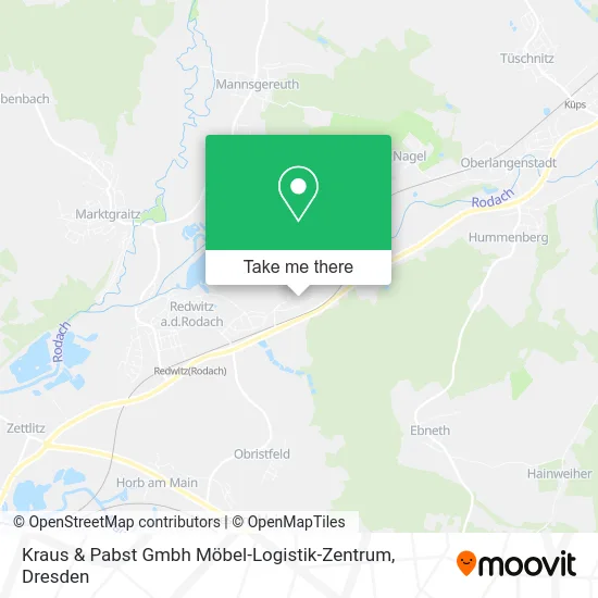 Карта Kraus & Pabst Gmbh Möbel-Logistik-Zentrum