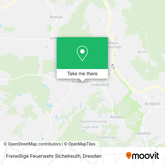 Карта Freiwillige Feuerwehr Sichelreuth