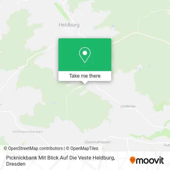 Карта Picknickbank Mit Blick Auf Die Veste Heldburg