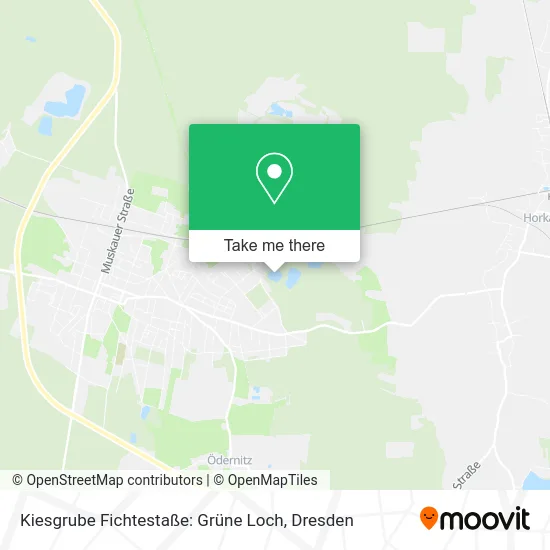 Карта Kiesgrube Fichtestaße: Grüne Loch