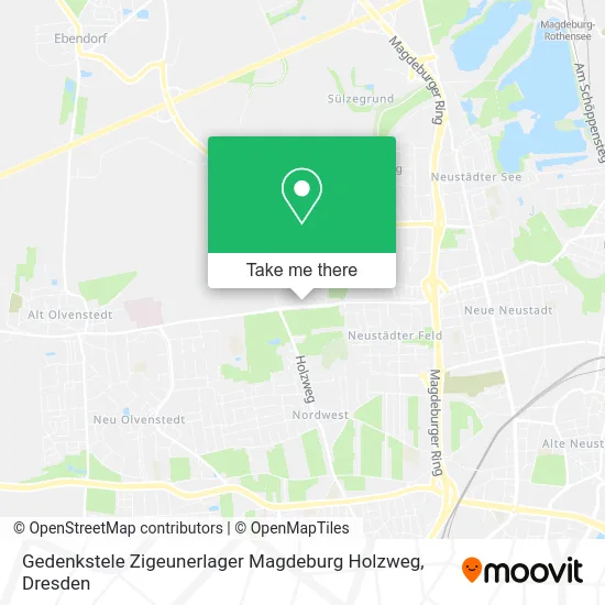 Карта Gedenkstele Zigeunerlager Magdeburg Holzweg