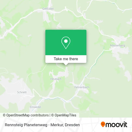 Rennsteig Planetenweg - Merkur map