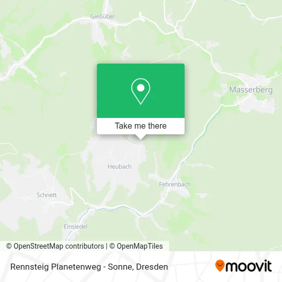 Rennsteig Planetenweg - Sonne map