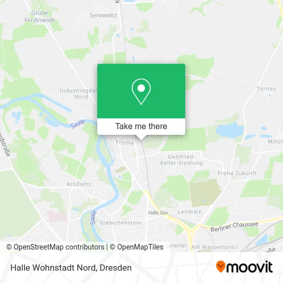 Карта Halle Wohnstadt Nord