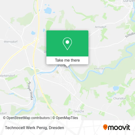 Карта Technocell Werk Penig
