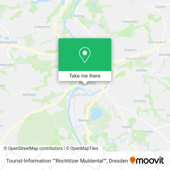 Карта Tourist-Information ""Rochlitzer Muldental""