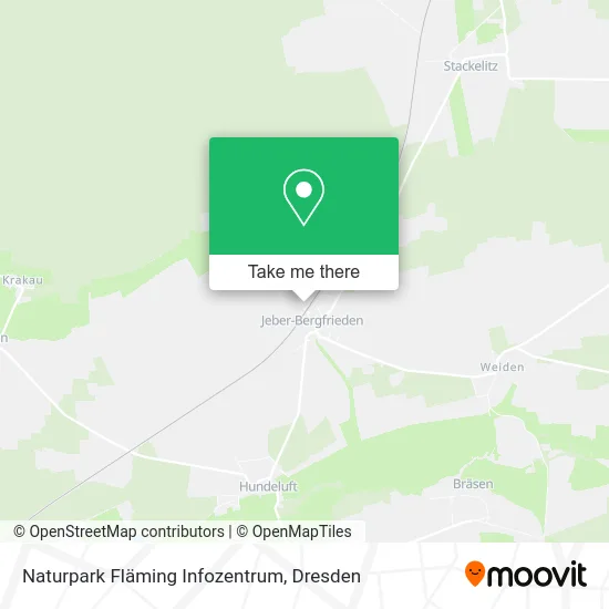 Карта Naturpark Fläming Infozentrum