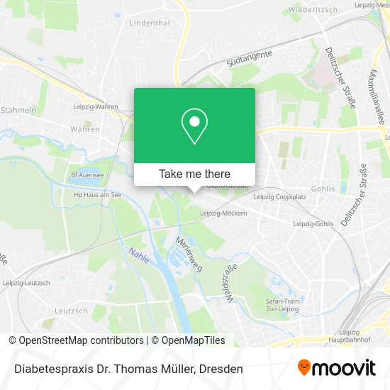 Карта Diabetespraxis Dr. Thomas Müller