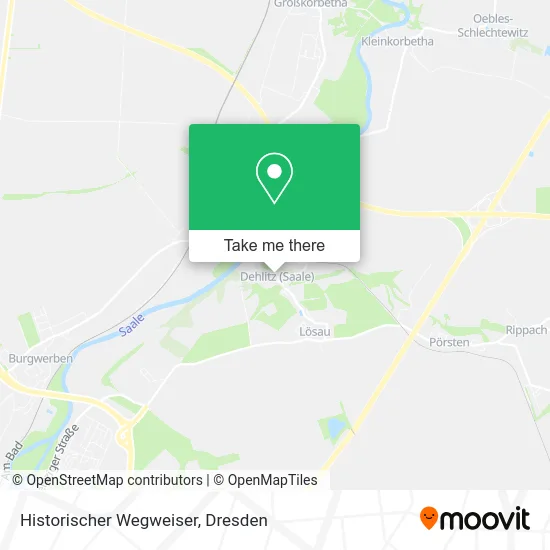 Карта Historischer Wegweiser