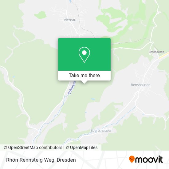 Карта Rhön-Rennsteig-Weg