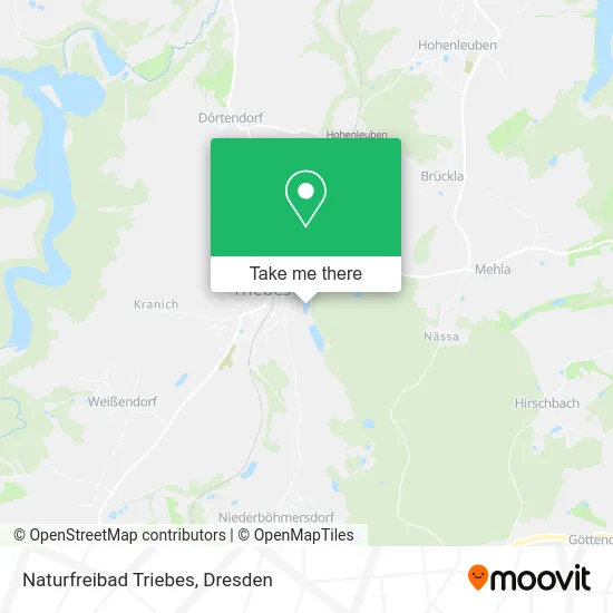 Карта Naturfreibad Triebes