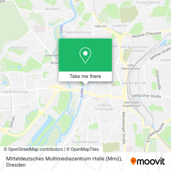 Карта Mitteldeutsches Multimediazentrum Halle (Mmz)