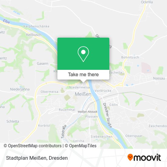Карта Stadtplan Meißen