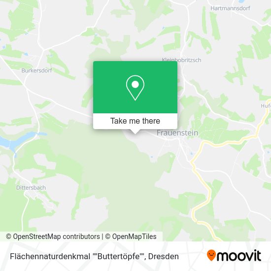 Карта Flächennaturdenkmal ""Buttertöpfe""