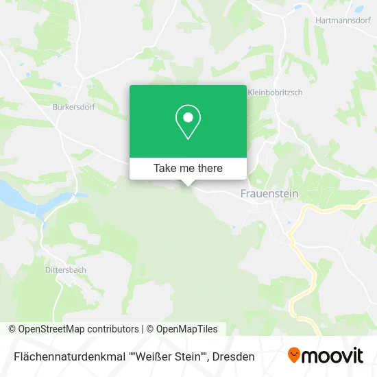 Карта Flächennaturdenkmal ""Weißer Stein""