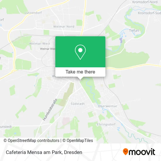 Карта Cafeteria Mensa am Park