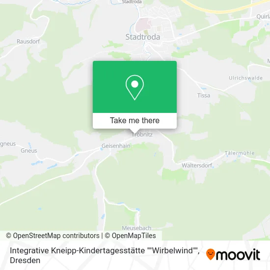 Карта Integrative Kneipp-Kindertagesstätte ""Wirbelwind""
