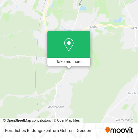 Карта Forstliches Bildungszentrum Gehren