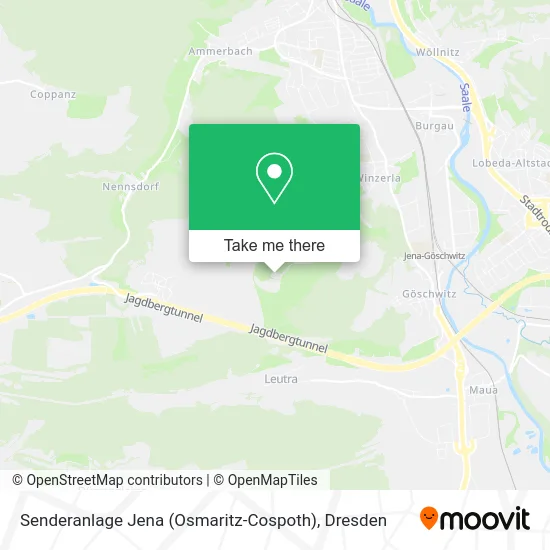 Карта Senderanlage Jena (Osmaritz-Cospoth)