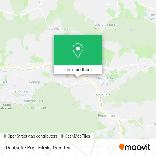 Карта Deutsche Post Filiale