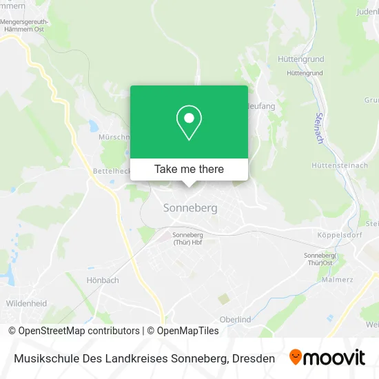 Карта Musikschule Des Landkreises Sonneberg