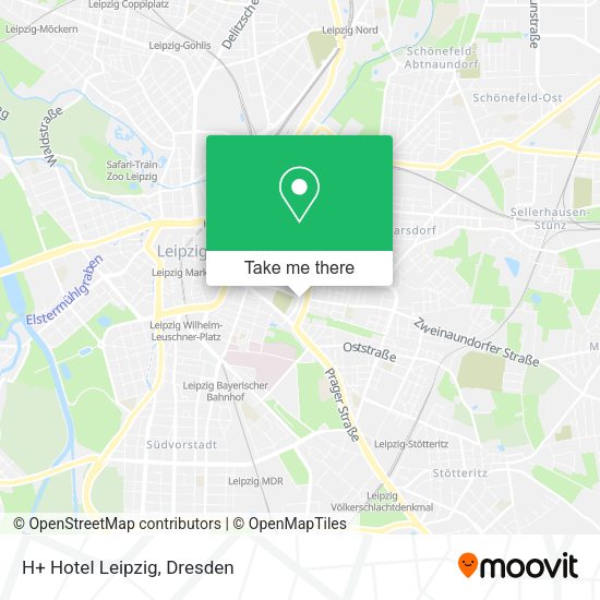 Карта H+ Hotel Leipzig