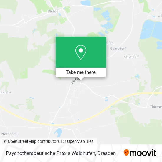 Карта Psychotherapeutische Praxis Waldhufen