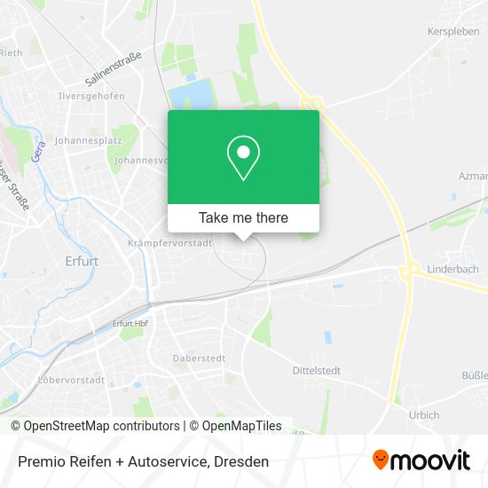 Карта Premio Reifen + Autoservice