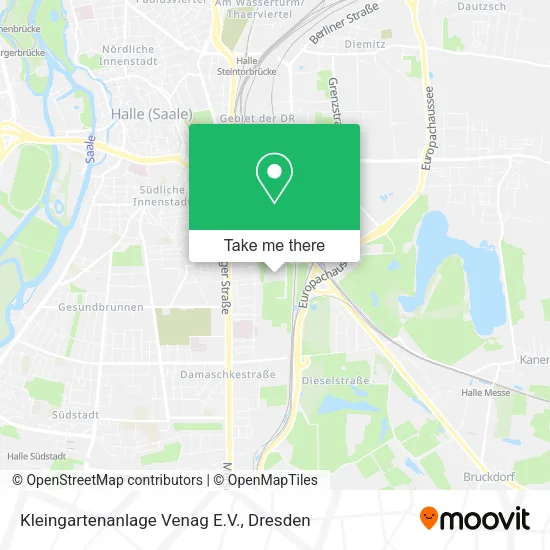 Карта Kleingartenanlage Venag E.V.