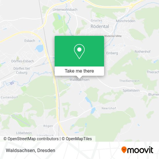 Карта Waldsachsen