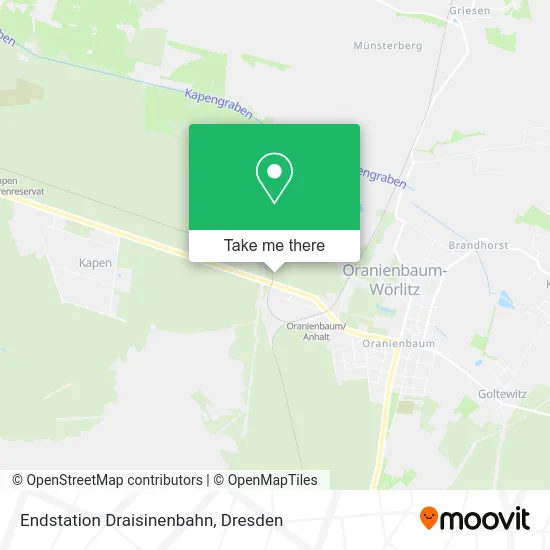 Карта Endstation Draisinenbahn