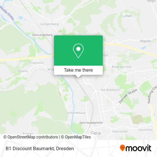 Карта B1 Discount Baumarkt