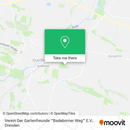 Карта Verein Der Gartenfreunde ""Badeborner Weg"" E.V.
