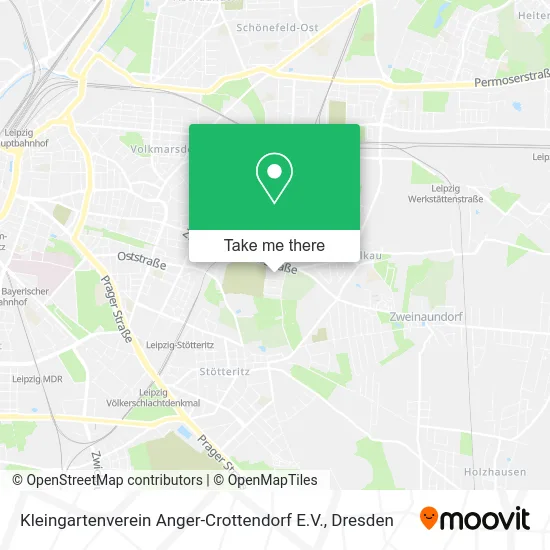 Карта Kleingartenverein Anger-Crottendorf E.V.