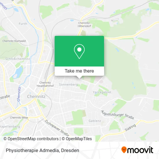 Карта Physiotherapie Admedia