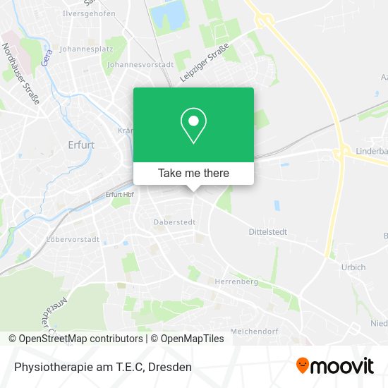 Карта Physiotherapie am T.E.C