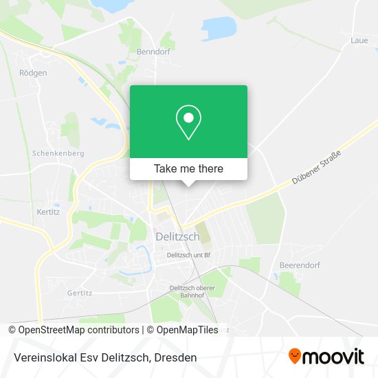 Карта Vereinslokal Esv Delitzsch